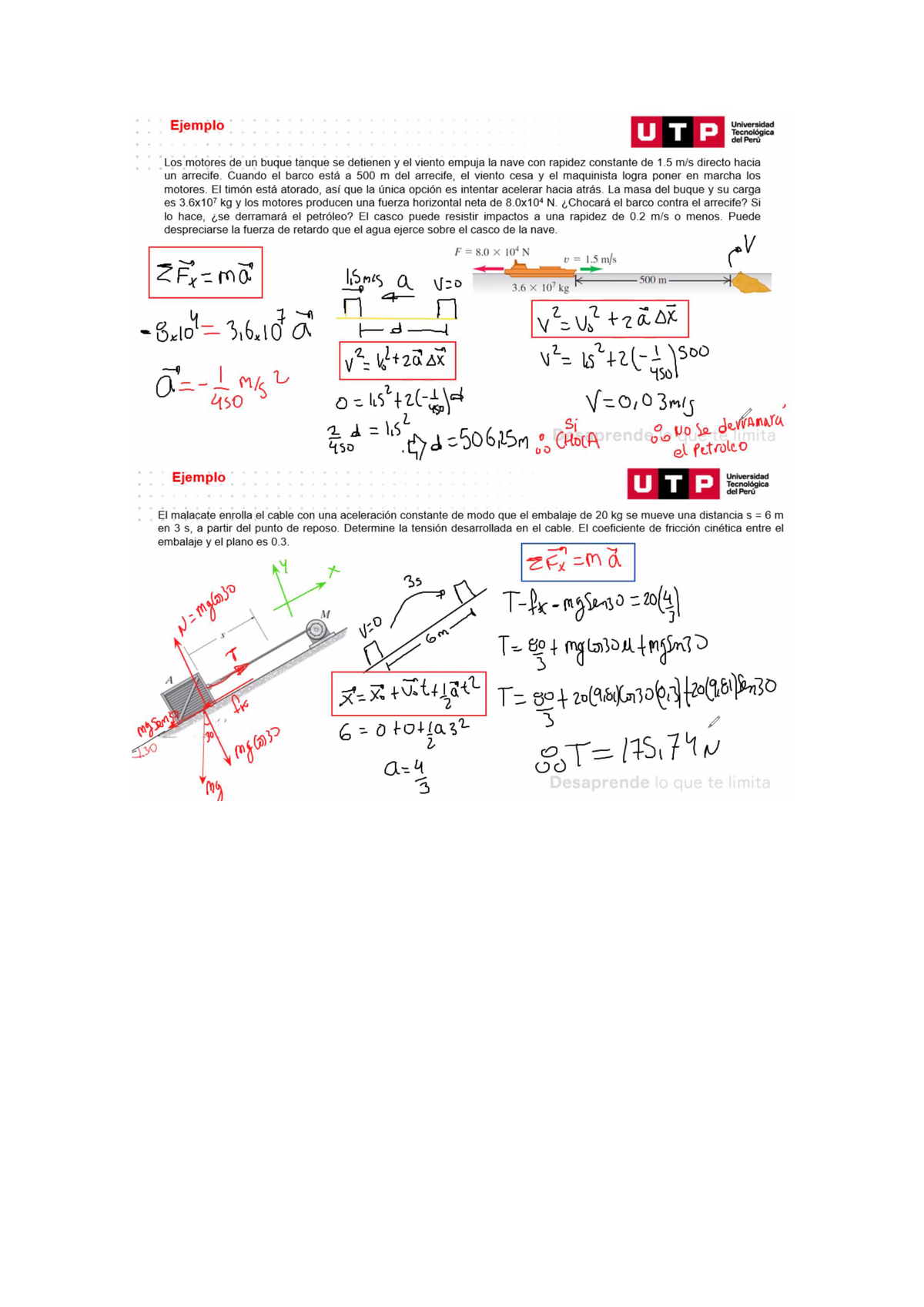 Caf Sem 8 - Clase De Calculo Aplicado A La Fisica 1, Ejercicios De ...