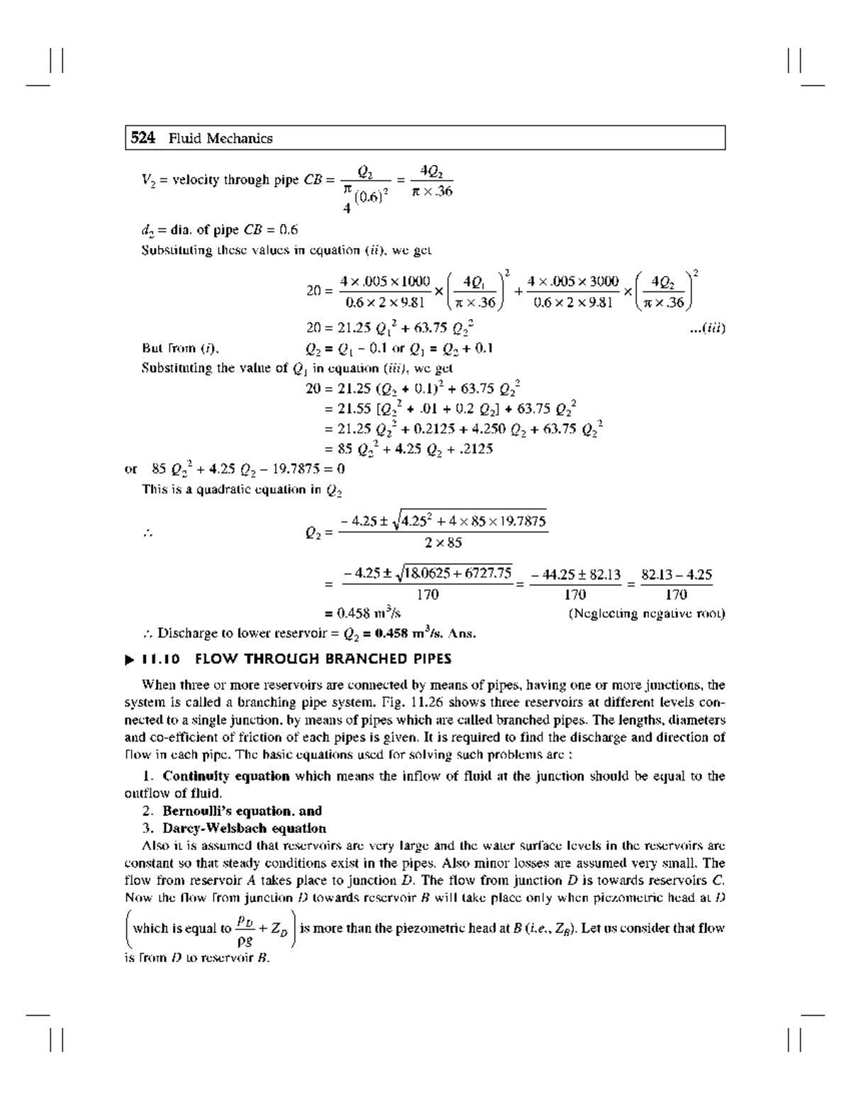 Fluid Mechanics and Hydraulic Machines 47 (10) Fluid Mechanics And