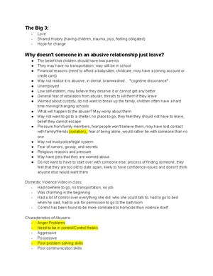 Psychology of Family Violence: DV, SA, and Stalking - Dating Violence ...