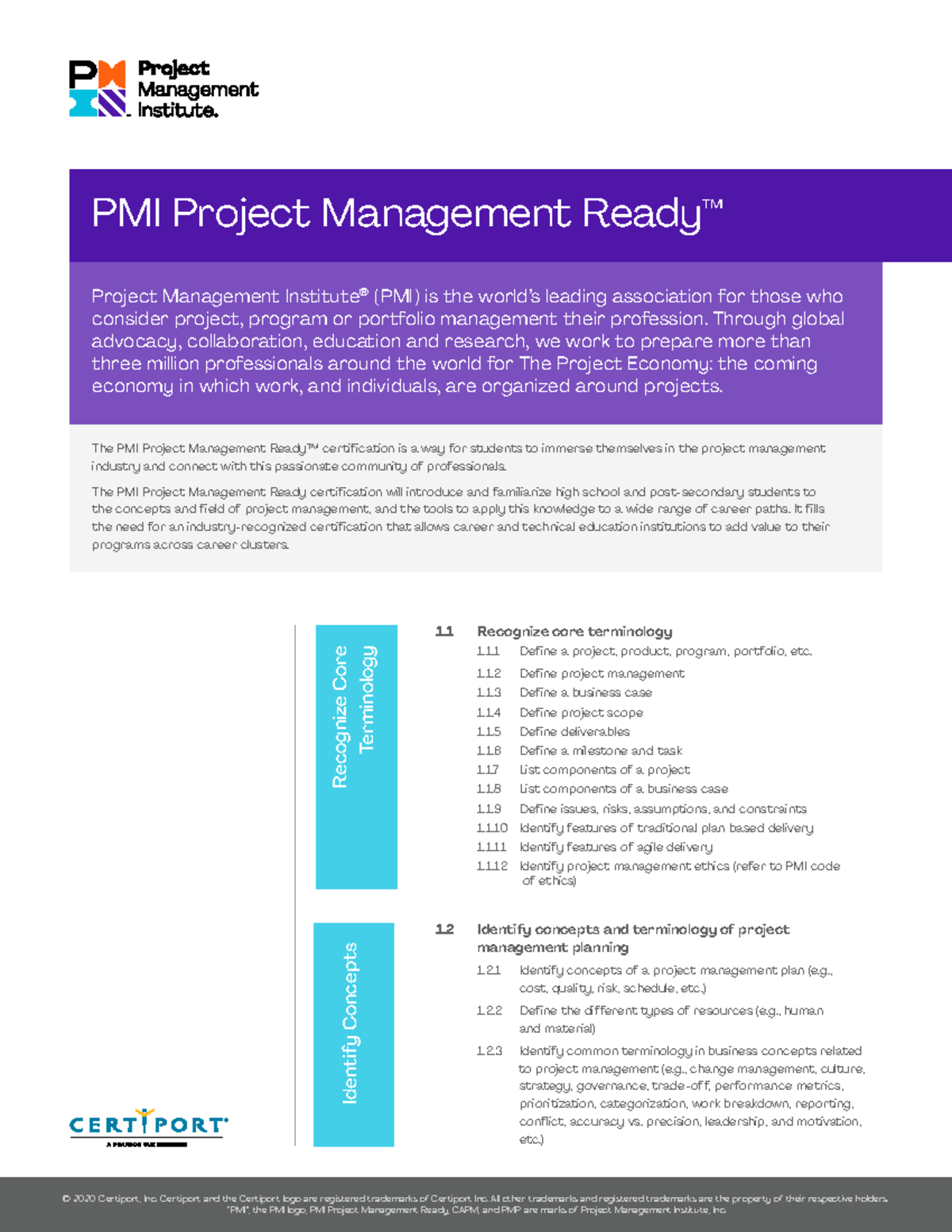 PMI Objective Domains - ccefvrdcvdfvfv fvfver rcdcewfer fefewde fef ...