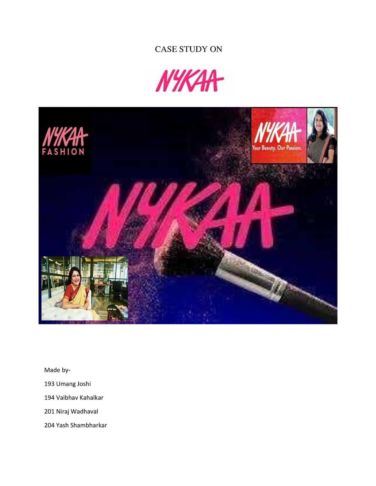 case study on nykaa ppt