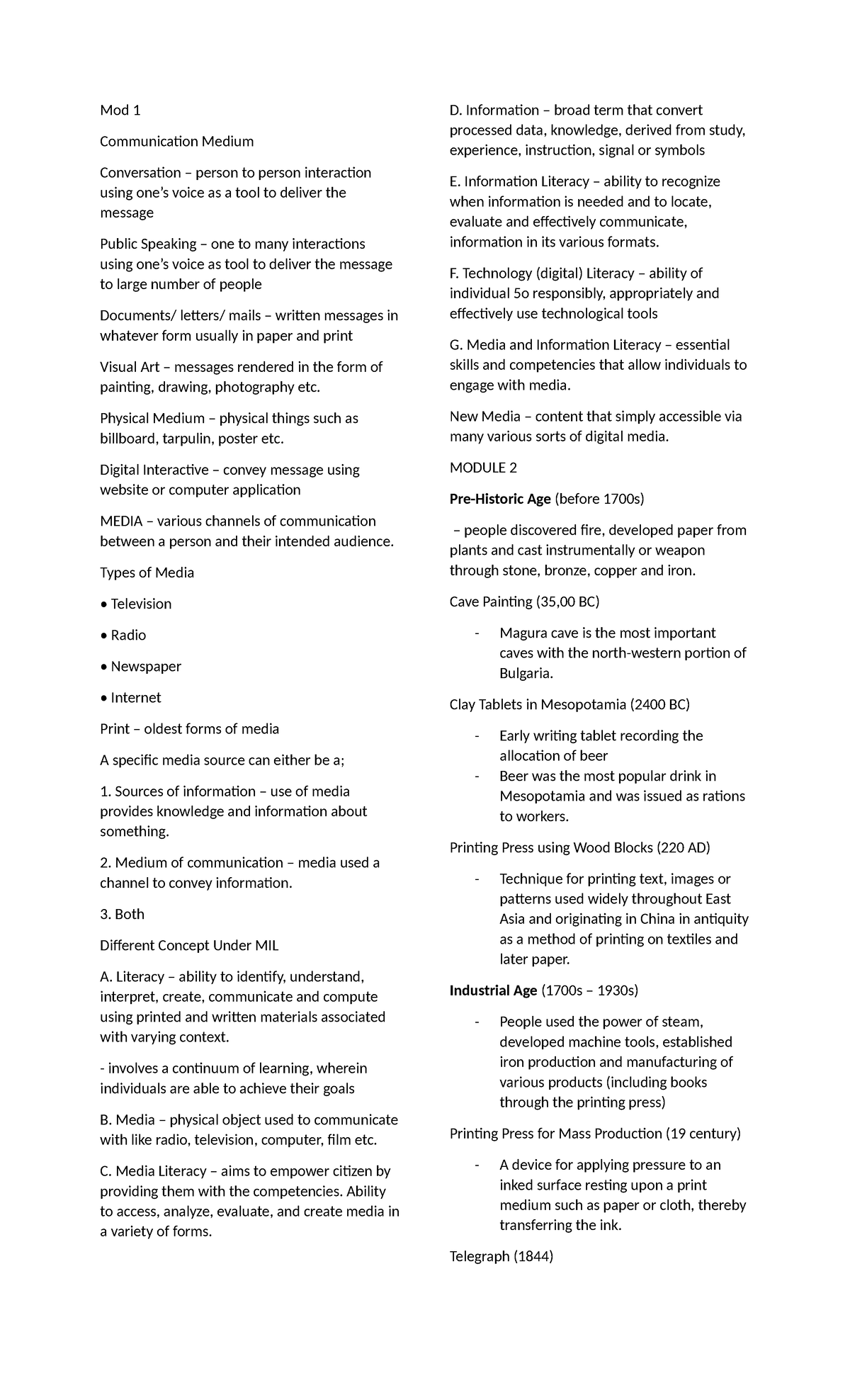 Mil-reviewer - REVIEWER - Mod 1 Communication Medium Conversation ...