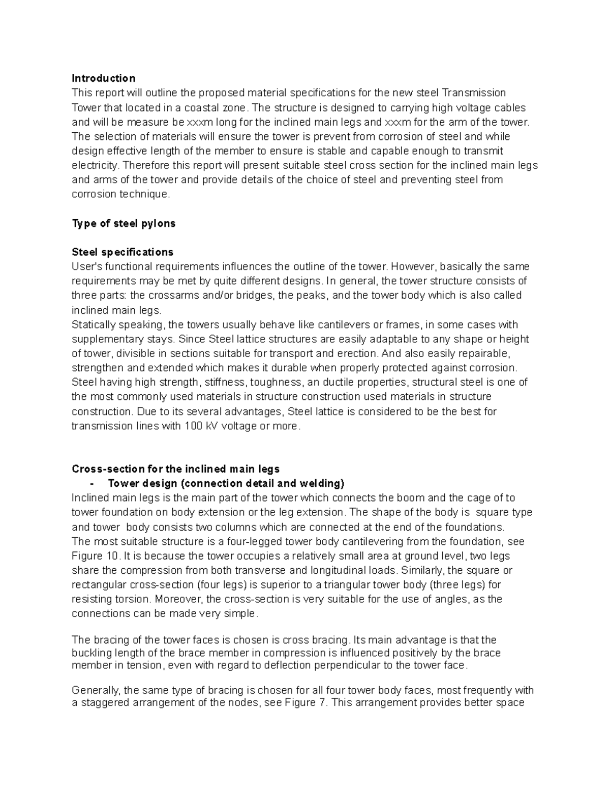 Construction material - Introduction This report will outline the ...