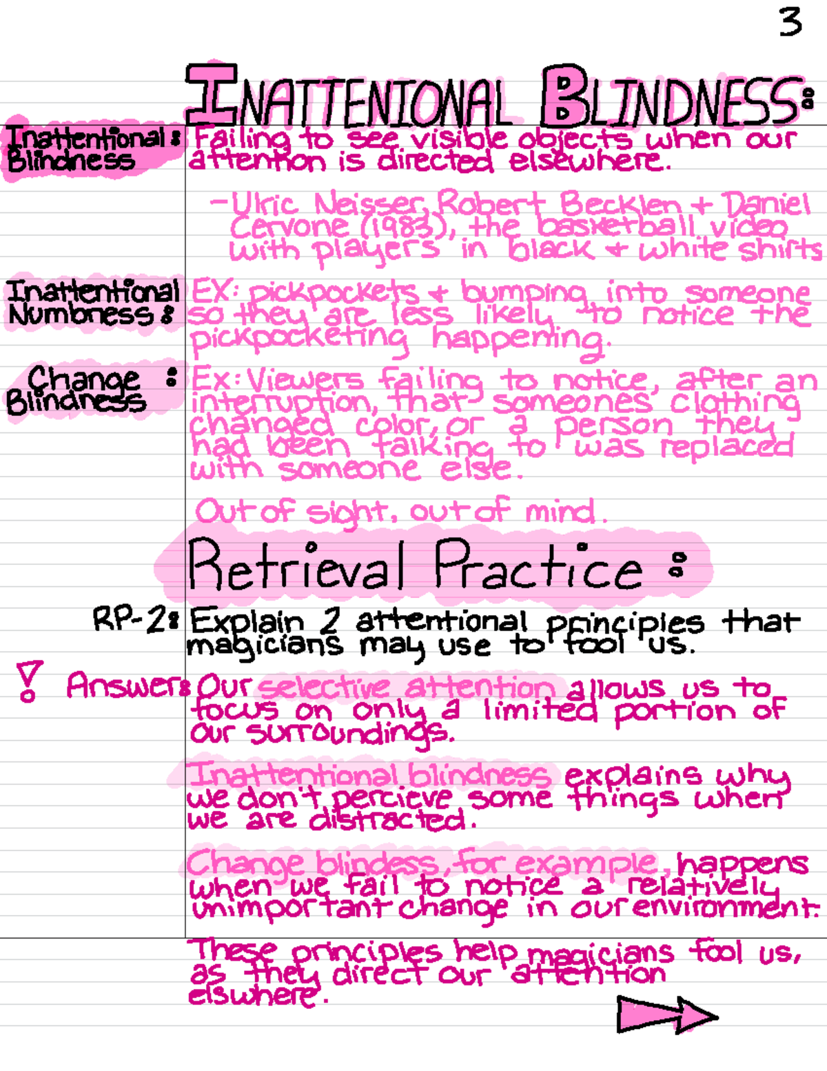 Module 7 Basic Consciousness Concepts - 3 BNATTENTIONAL BLINDNESS ...
