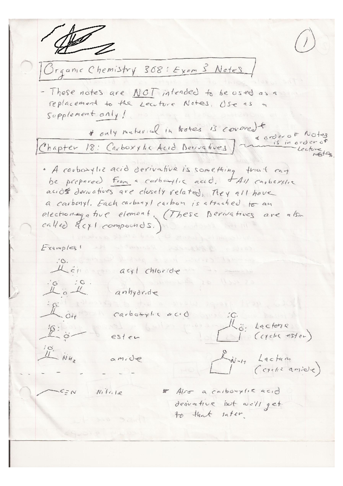 Exam3 - Organic Chemistry Lecture Notes - 160:336 - Studocu