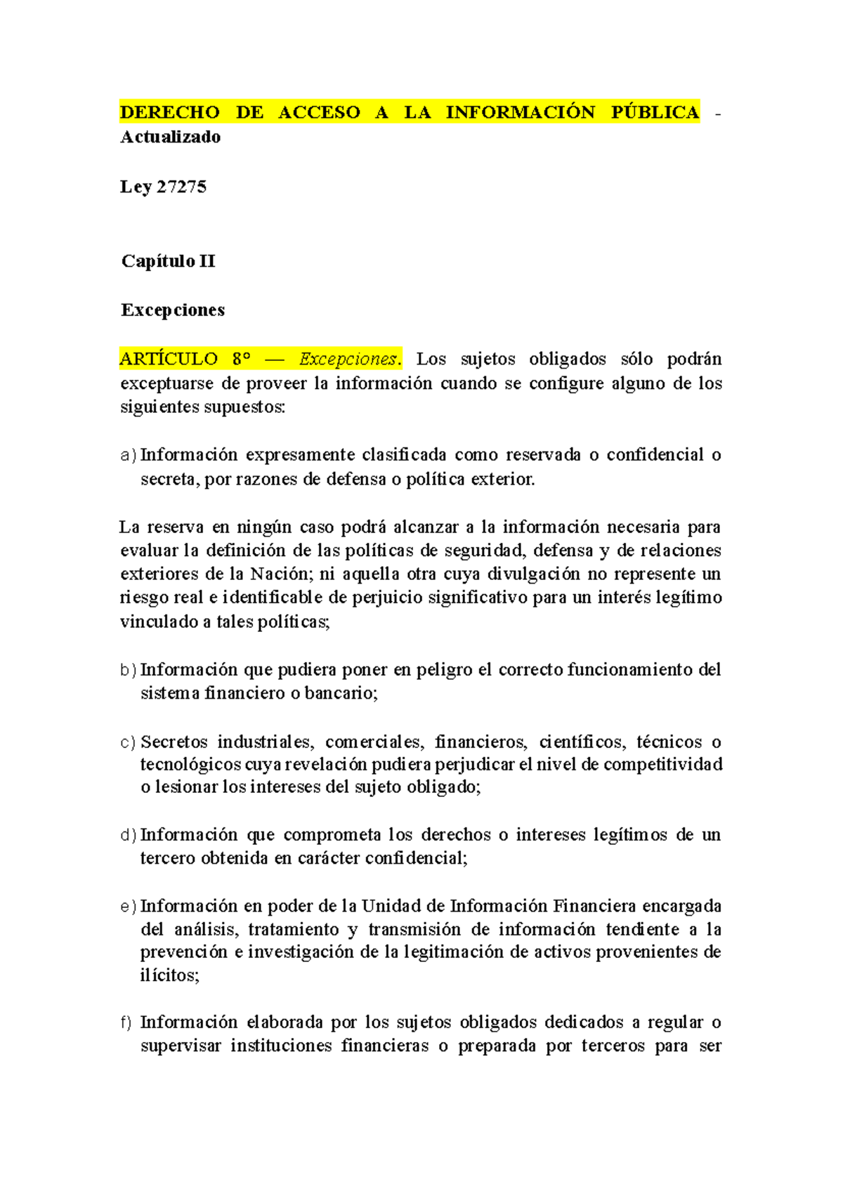 Derecho De Acceso Capi2 - DERECHO DE ACCESO A LA INFORMACIÓN PÚBLICA ...