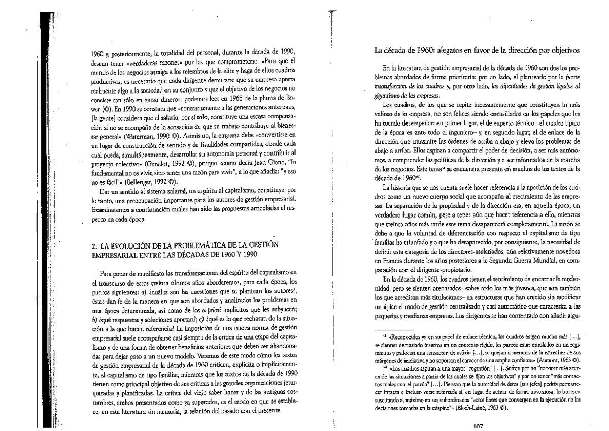 Boltanski y Chiapello - El nuevo espíritu del capitalismo - pp 106