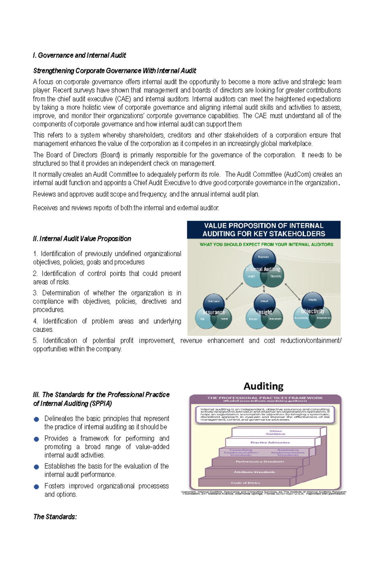 Module-1 - Introduction To Operations Auditing - I. Governance And 