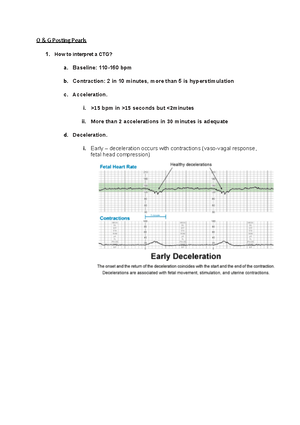 Obstetrics and Gynaecology Essential Questions - O & G Posting Pearls ...