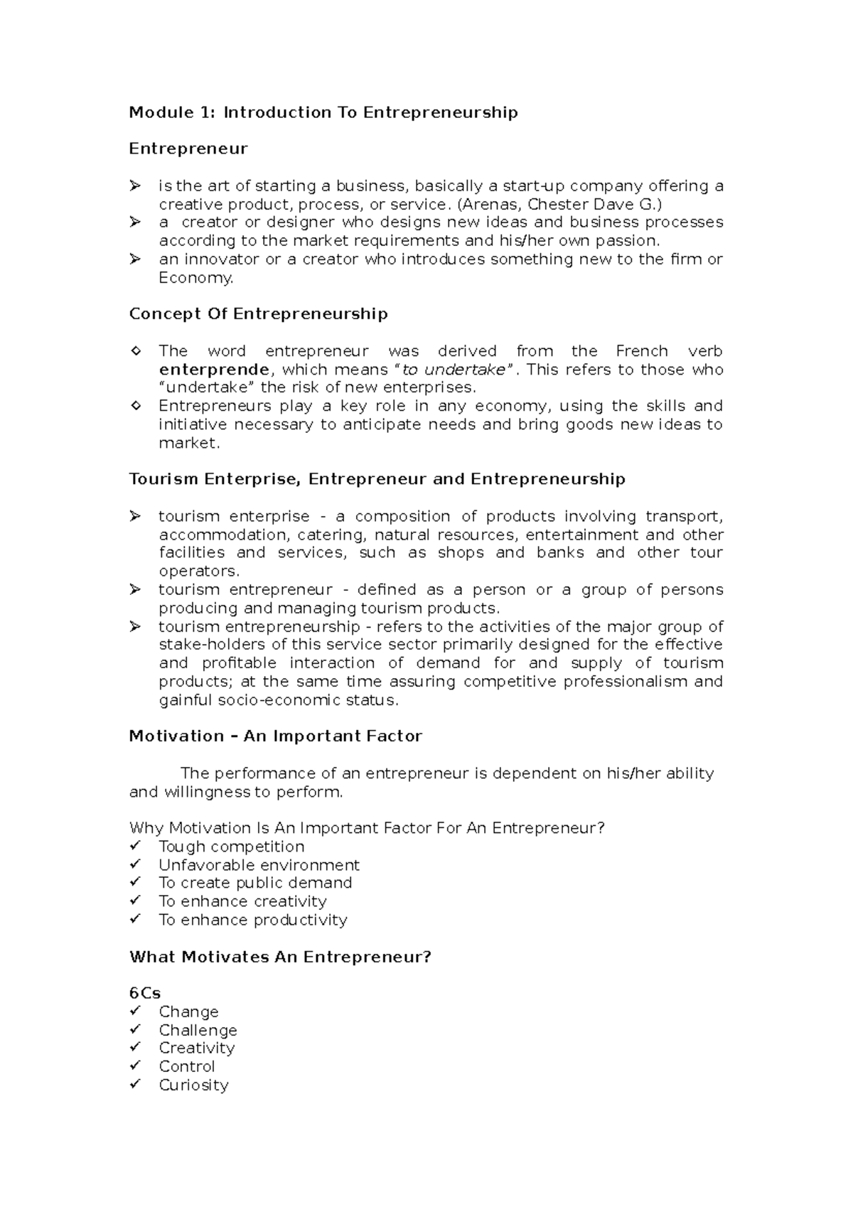 Entrepreneurship Introduction - Module 1: Introduction To ...