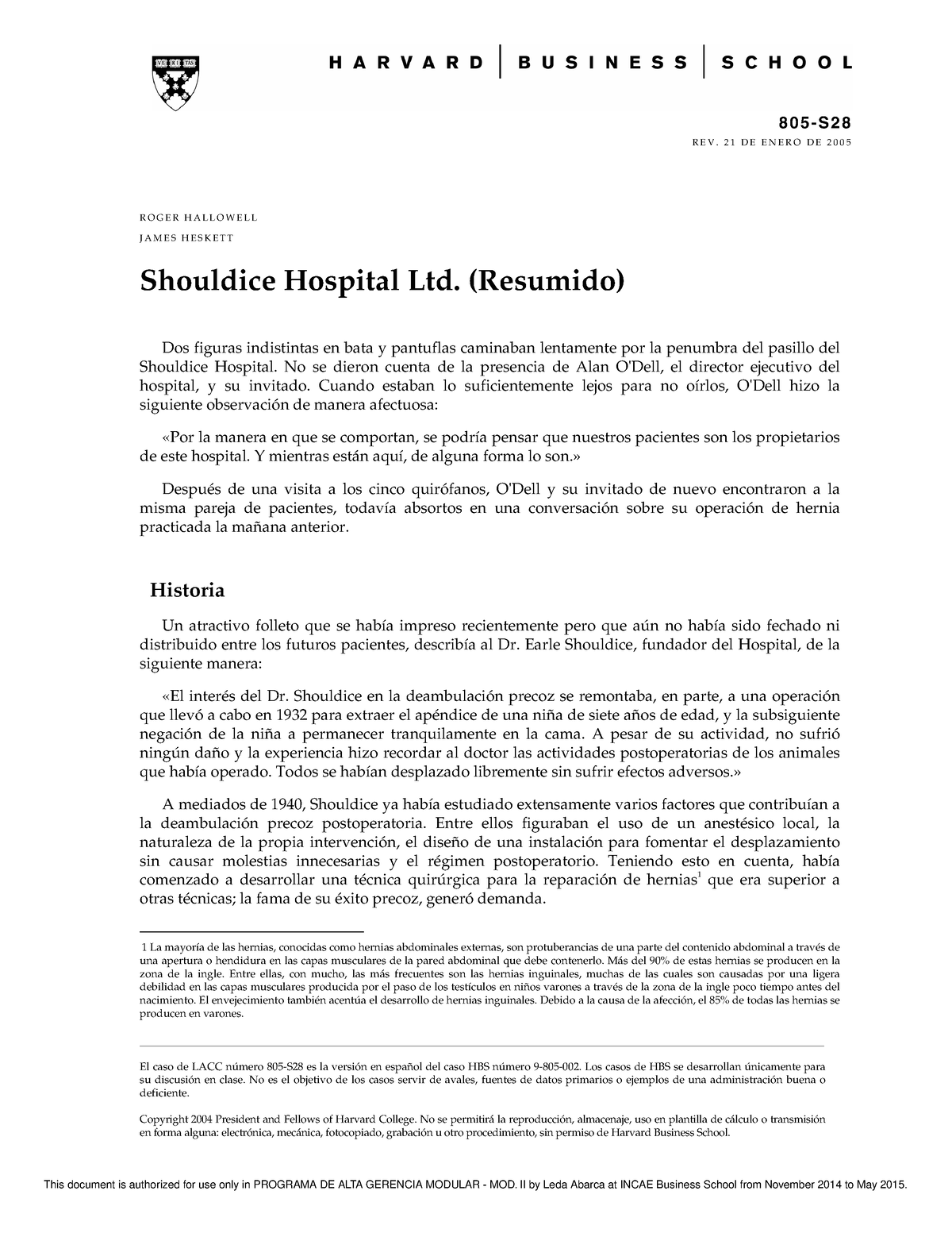 shouldice hospital harvard case study