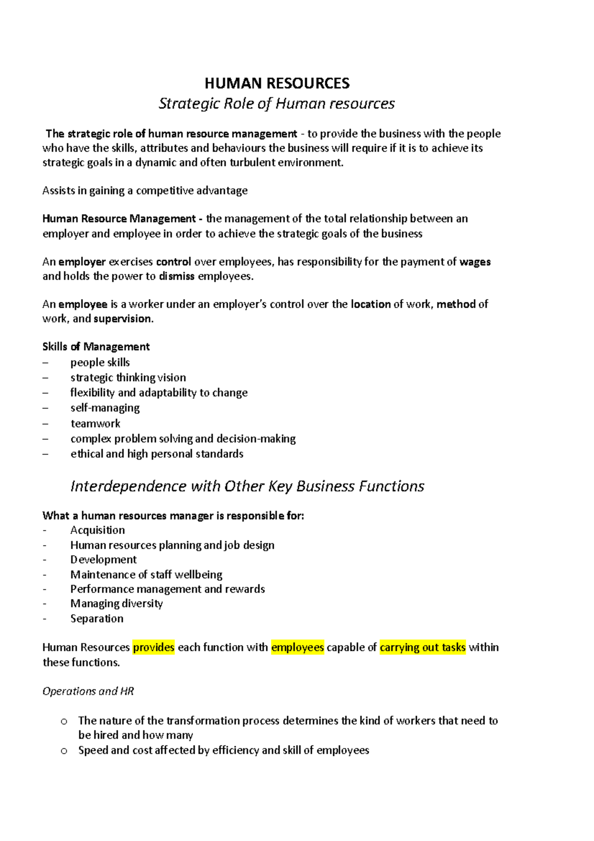 human-resources-notes-1st-year-human-resources-strategic-role-of