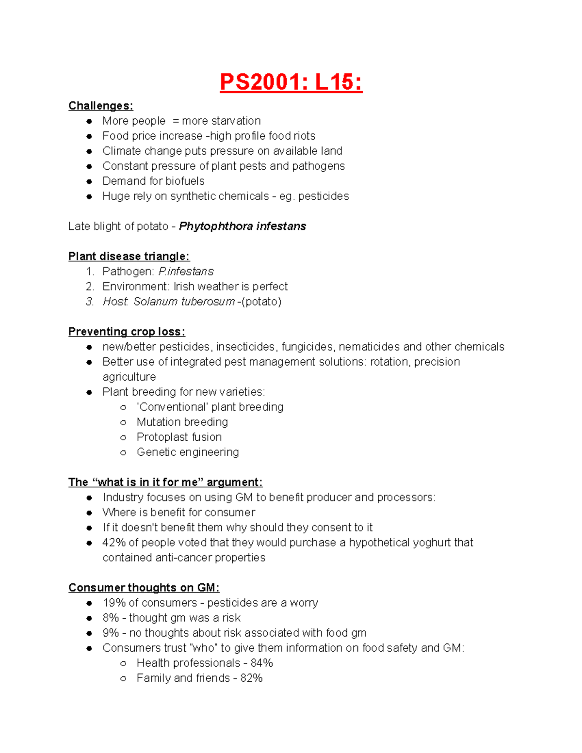 PS2001 L15 lecture notes PS2001 L15 Challenges More people