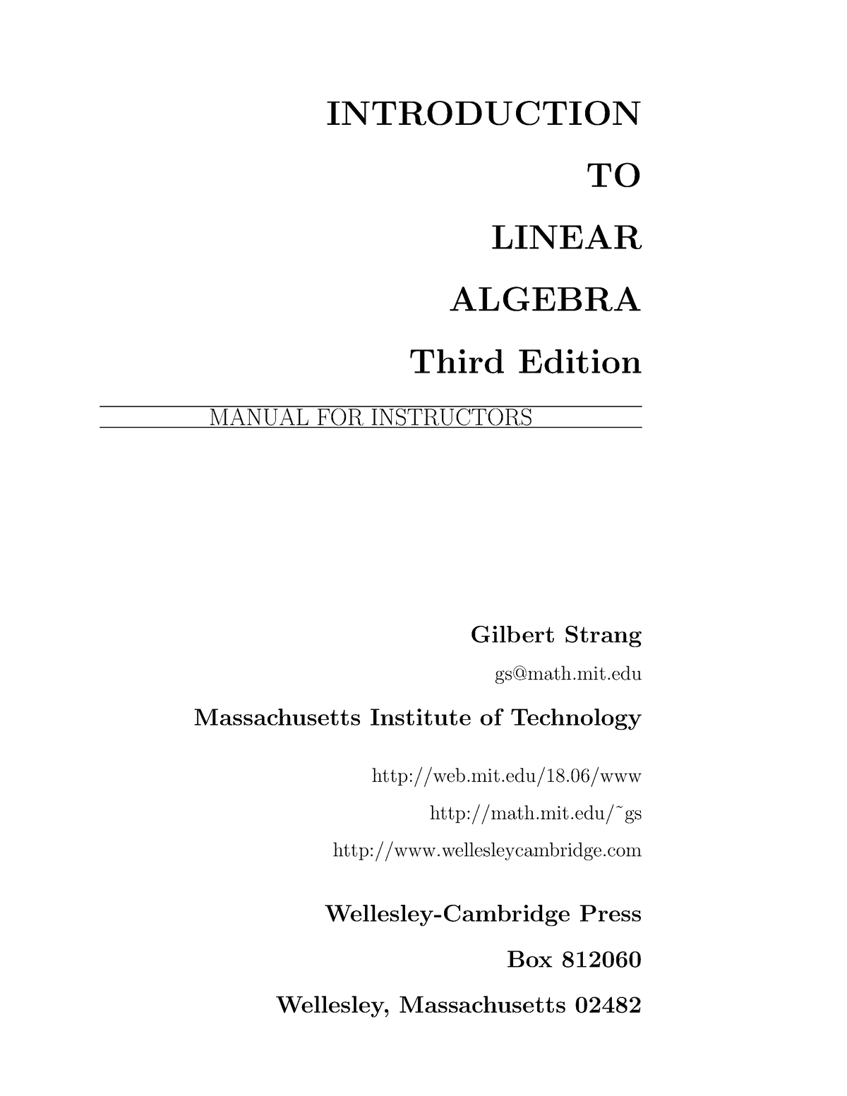 linear-algebra-and-its-applications-3e-gilbert-strang-complete