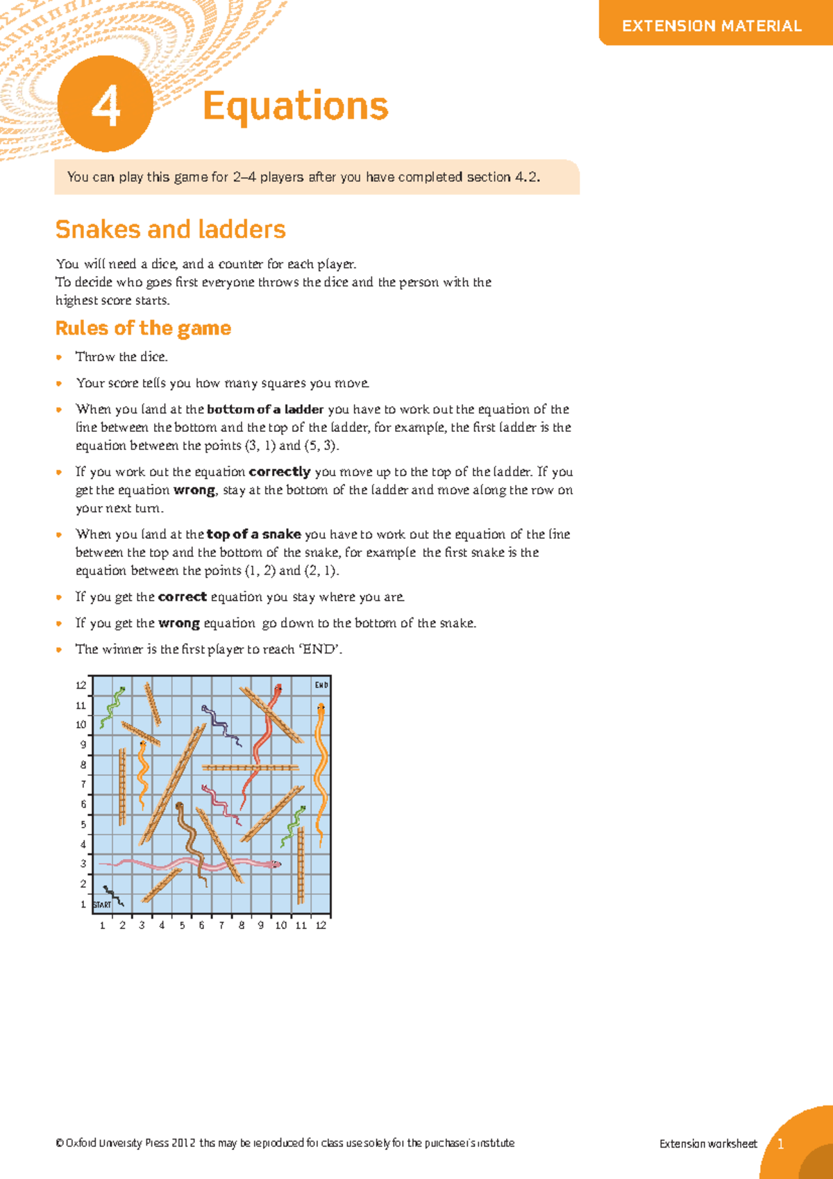 Extension worksheet-ch04 - © Oxford University Press 2012: this may be ...