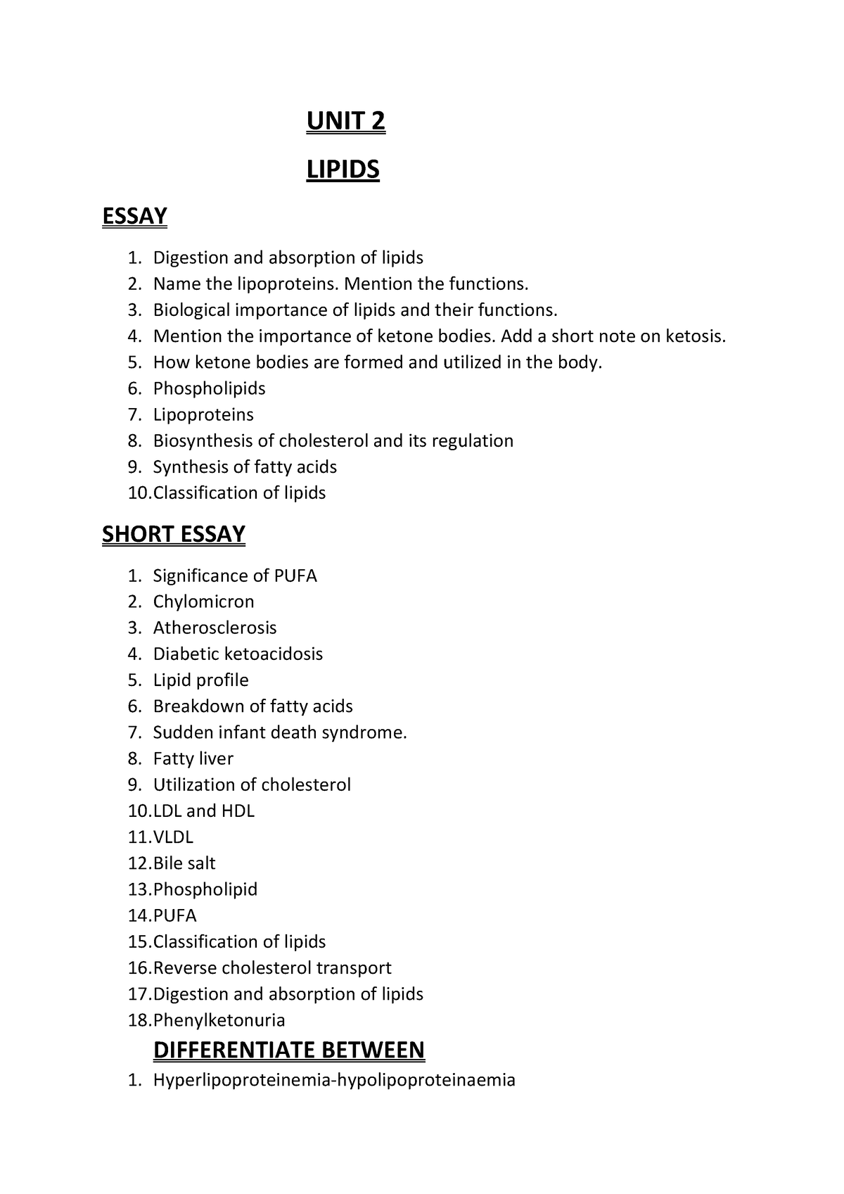 conclusion for lipids essay