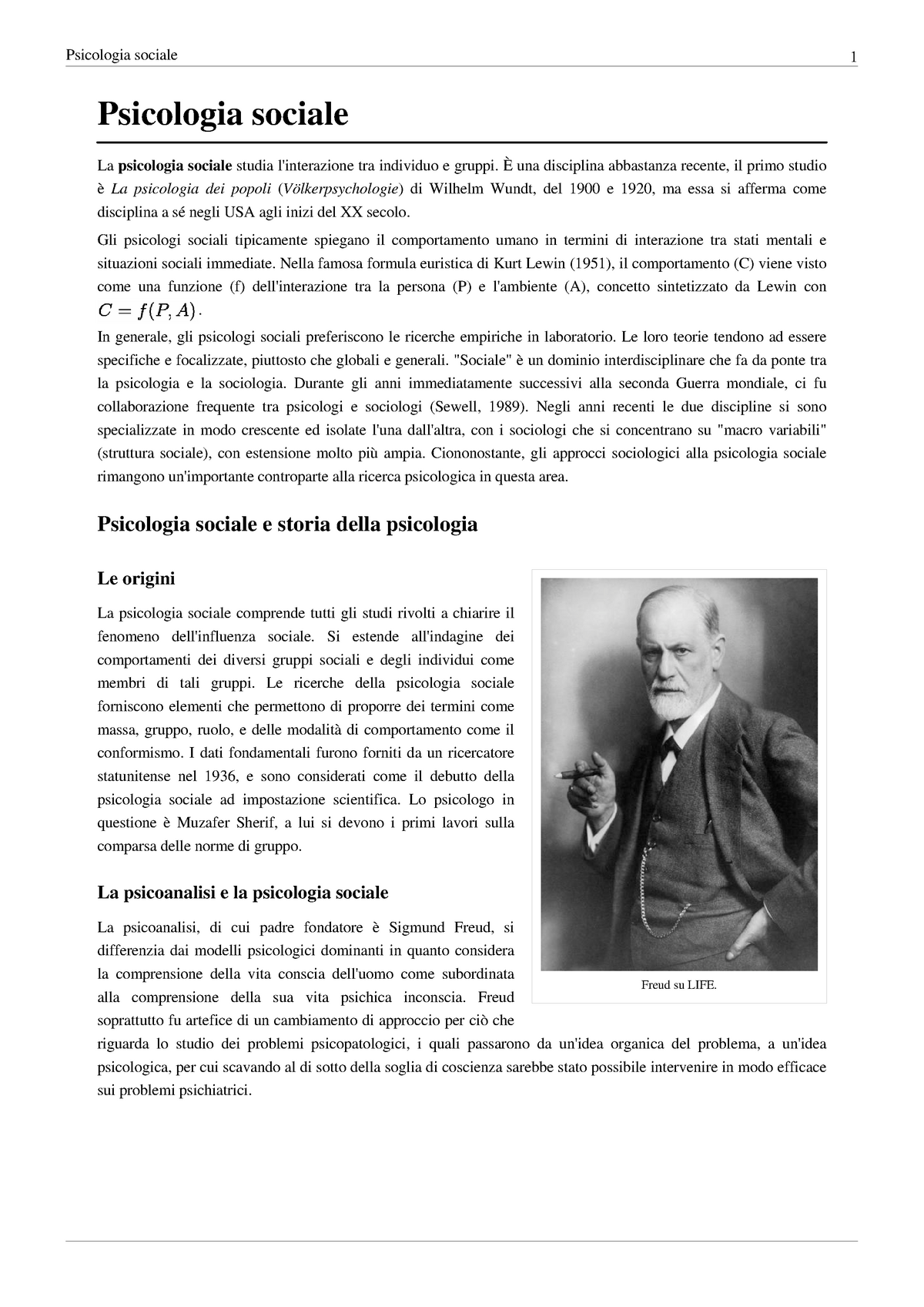 Psicologia-sociale - Psicologia Generale - UER - Studocu