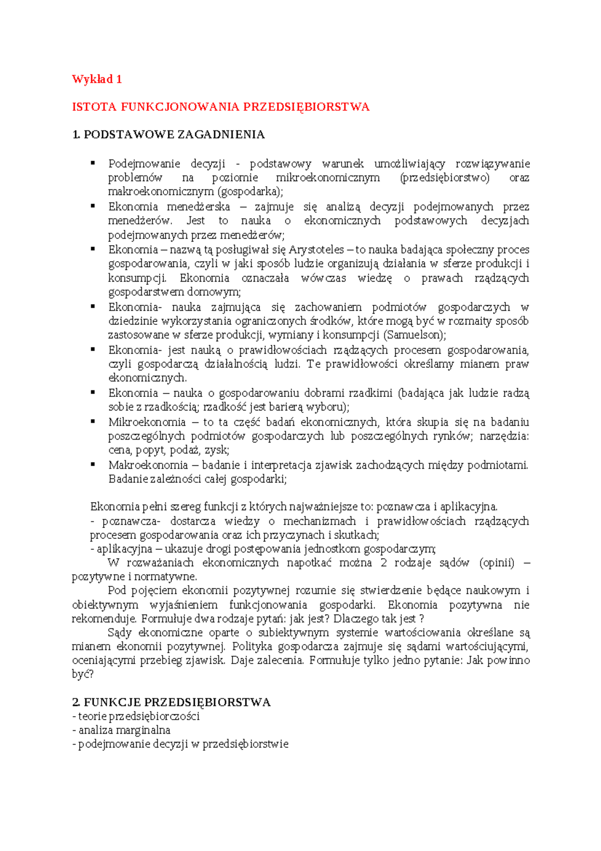 Sprawdzian Z Przedsiębiorstwa 1 Ponadgimnazjalna