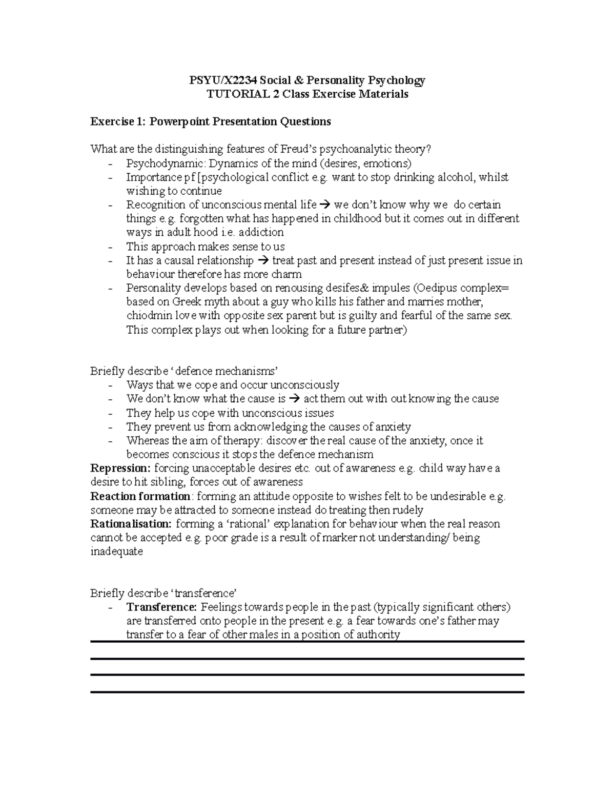 Psyux 2234 Tute2 in-class exercise - PSYU/X2234 Social & Personality ...