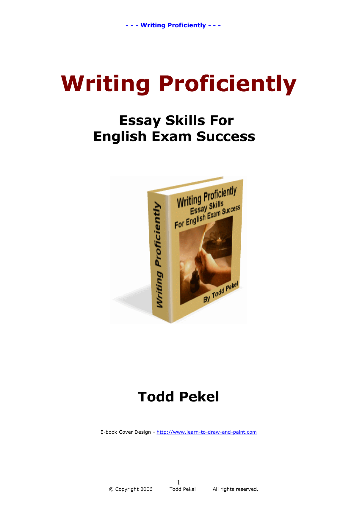 writing proficiency essay skills for english exam success