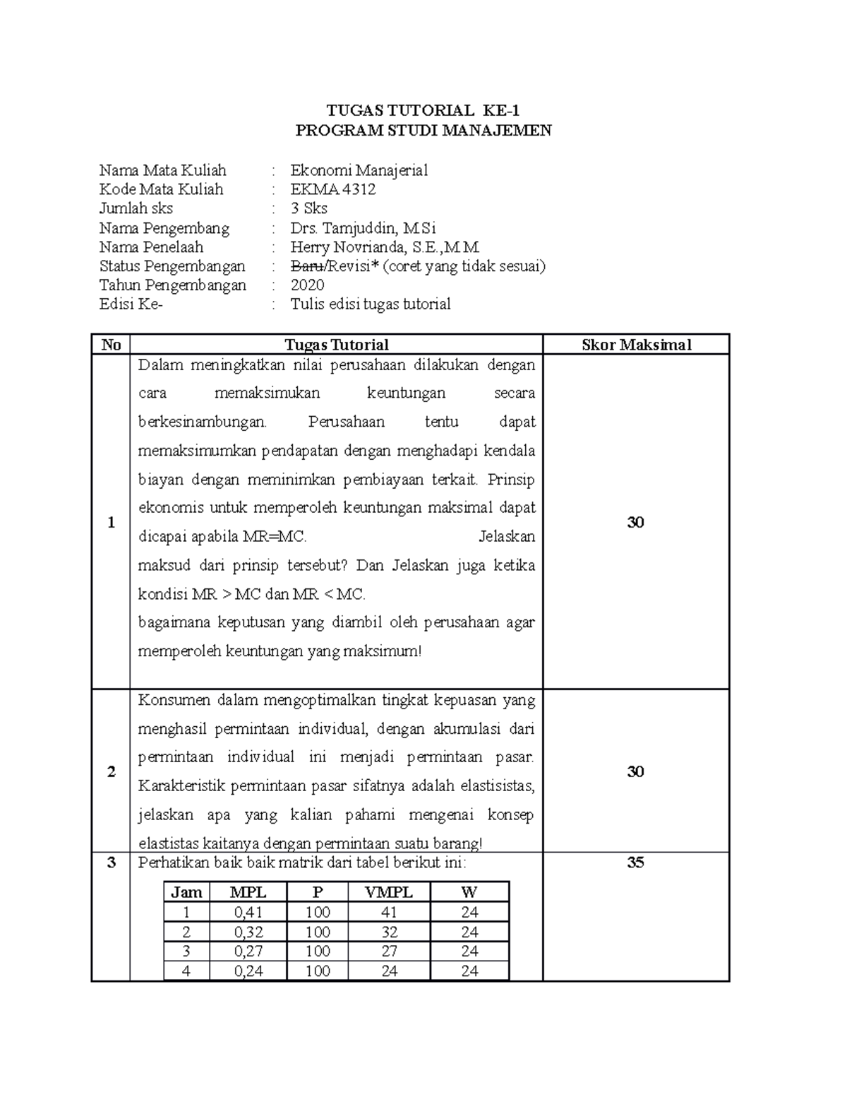 Tugas 1 EKMA 4312 Daily Sumantri Sedamas 043429767 - TUGAS TUTORIAL KE ...