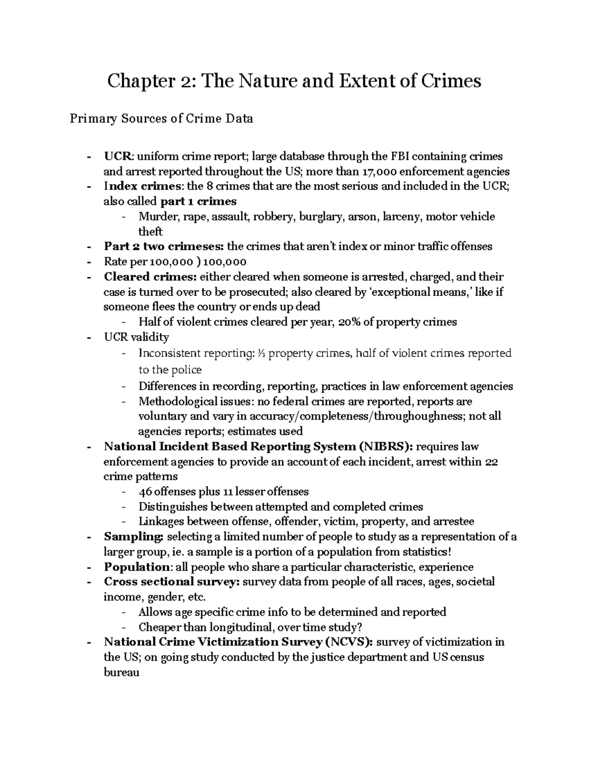 CJ 201 Ch 2 - Criminology: Theories, Patterns and Typologies, chapter 2 ...