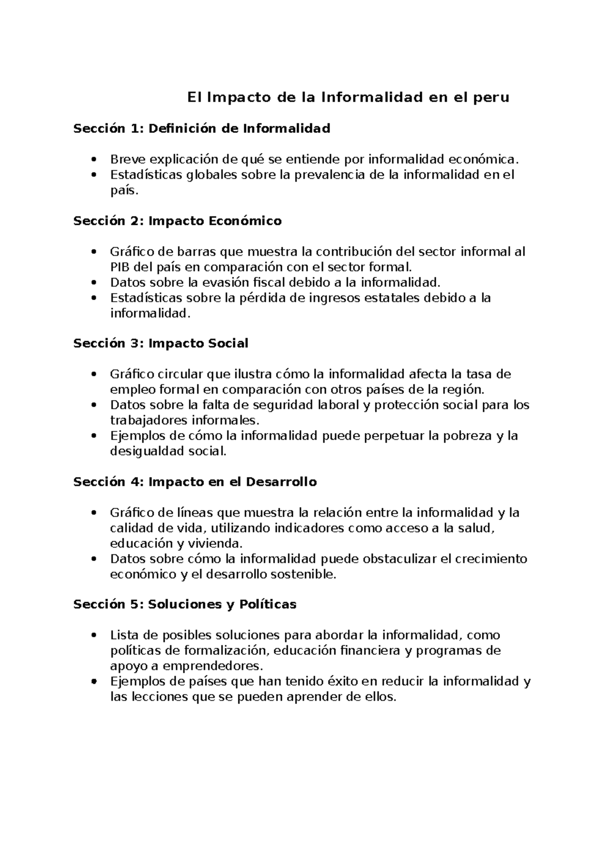 El impacto de la informalidad en el peru abril 2024 - El Impacto de la ...