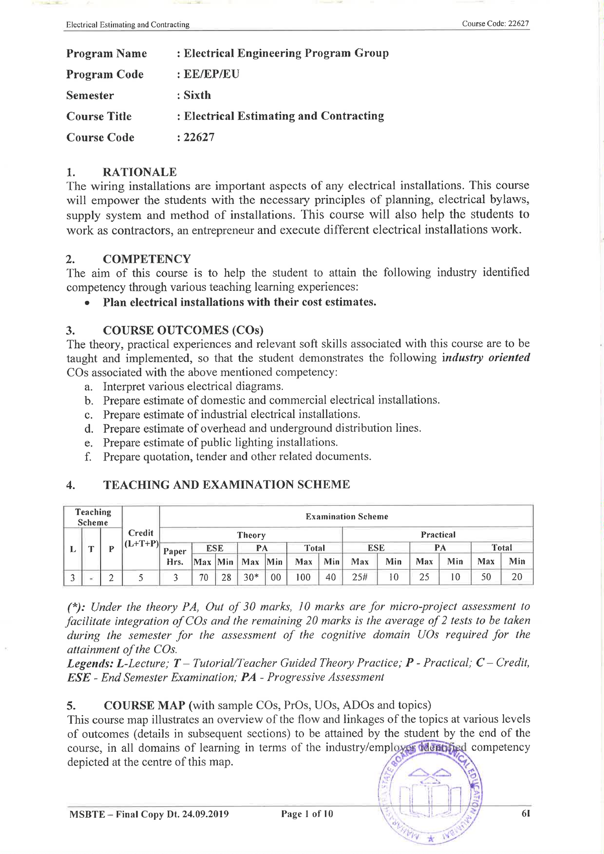 22627 Electrical Estimation and Contractiing - Electrical engineering ...