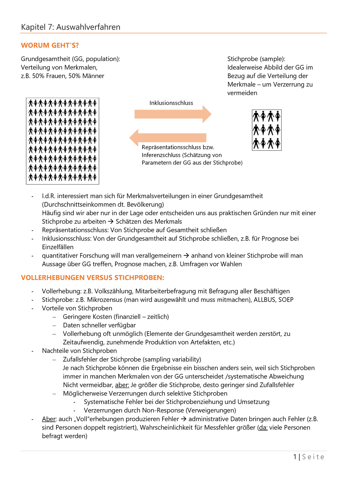 Auswahlverfahren - Zusammenfassung - Kapitel 7: Auswahlverfahren WORUM ...