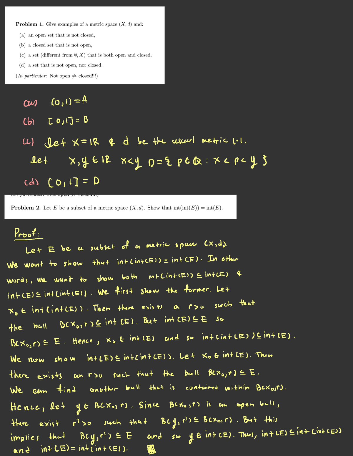 Math 131b Homework 2 - Cut Cool )=A (b) Tool ] =D Cc ) Iet 8=112 Fed Be ...