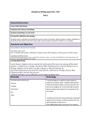 C 732 task 2 lesson plan - passed - Direct Instruction Lesson Plan ...
