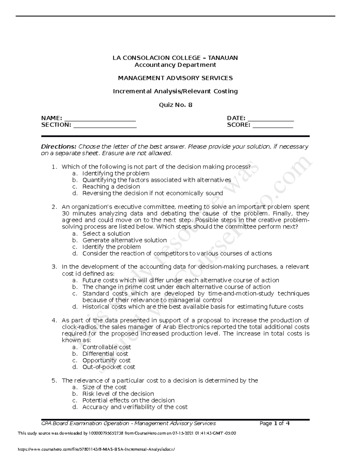 8 - Lecture notes 2 - Accountancy - FEU - Studocu