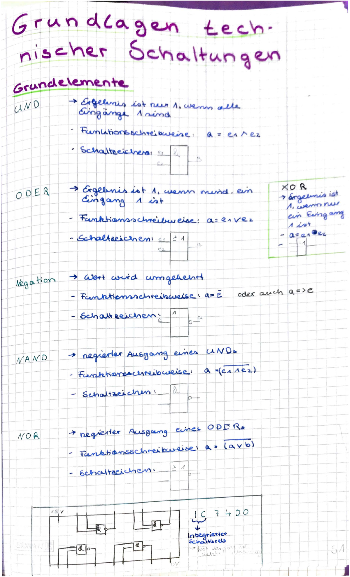 Grundlagen Technischer Schaltungen - T ####### G,i ~ N 4. L ~ ~ 9-k'\ T ...