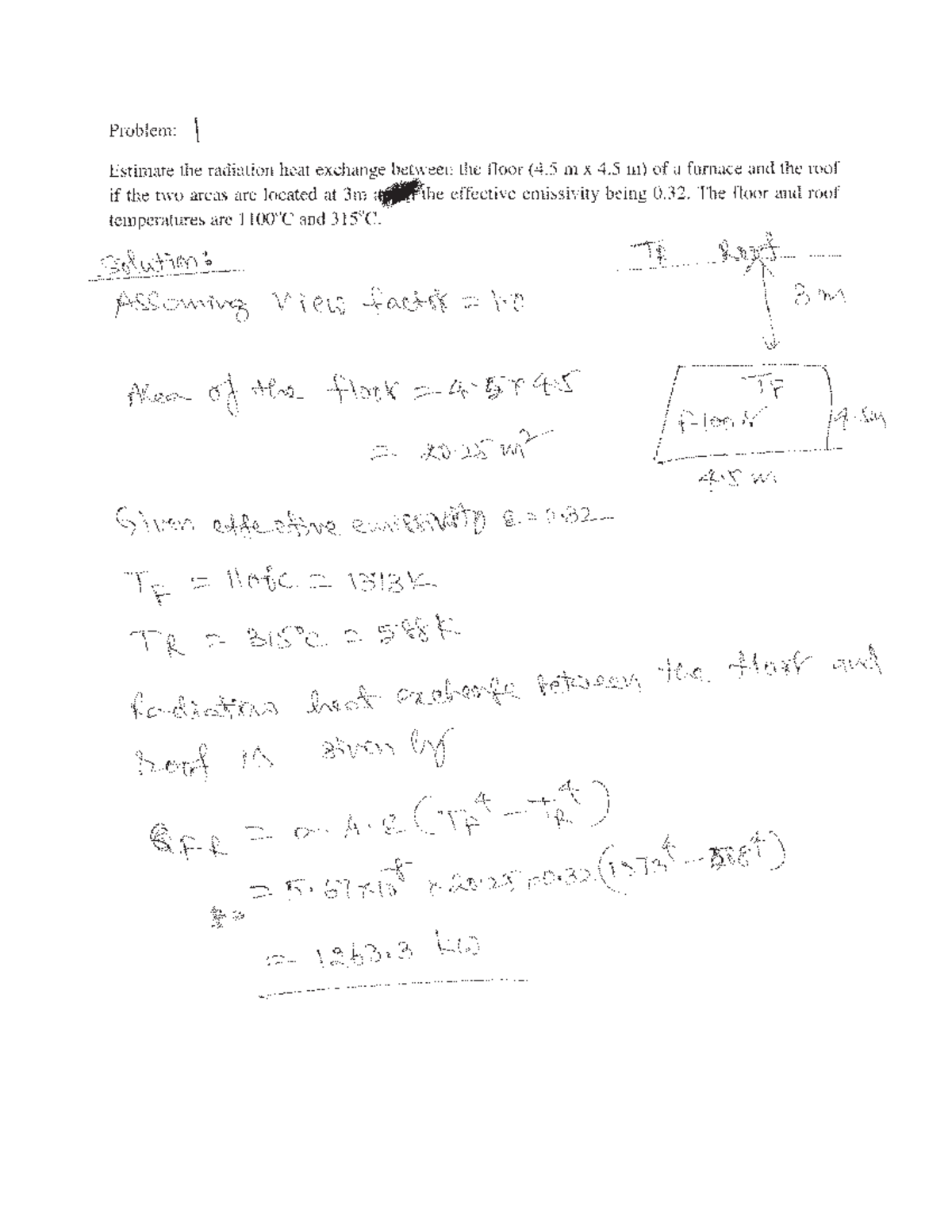 Radiation Problems 2 - MECE3930U - Studocu