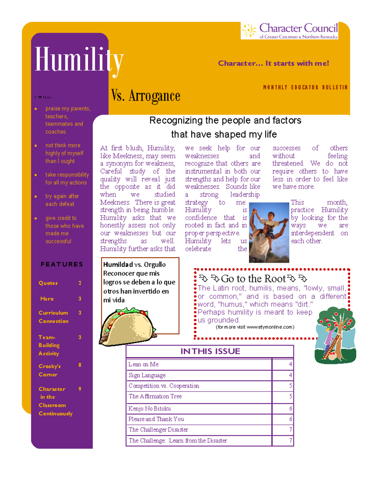 Humility - lecture - Quotes 2 2 3 3 4 4 Robin’s Reading List 5 Crosky’s ...