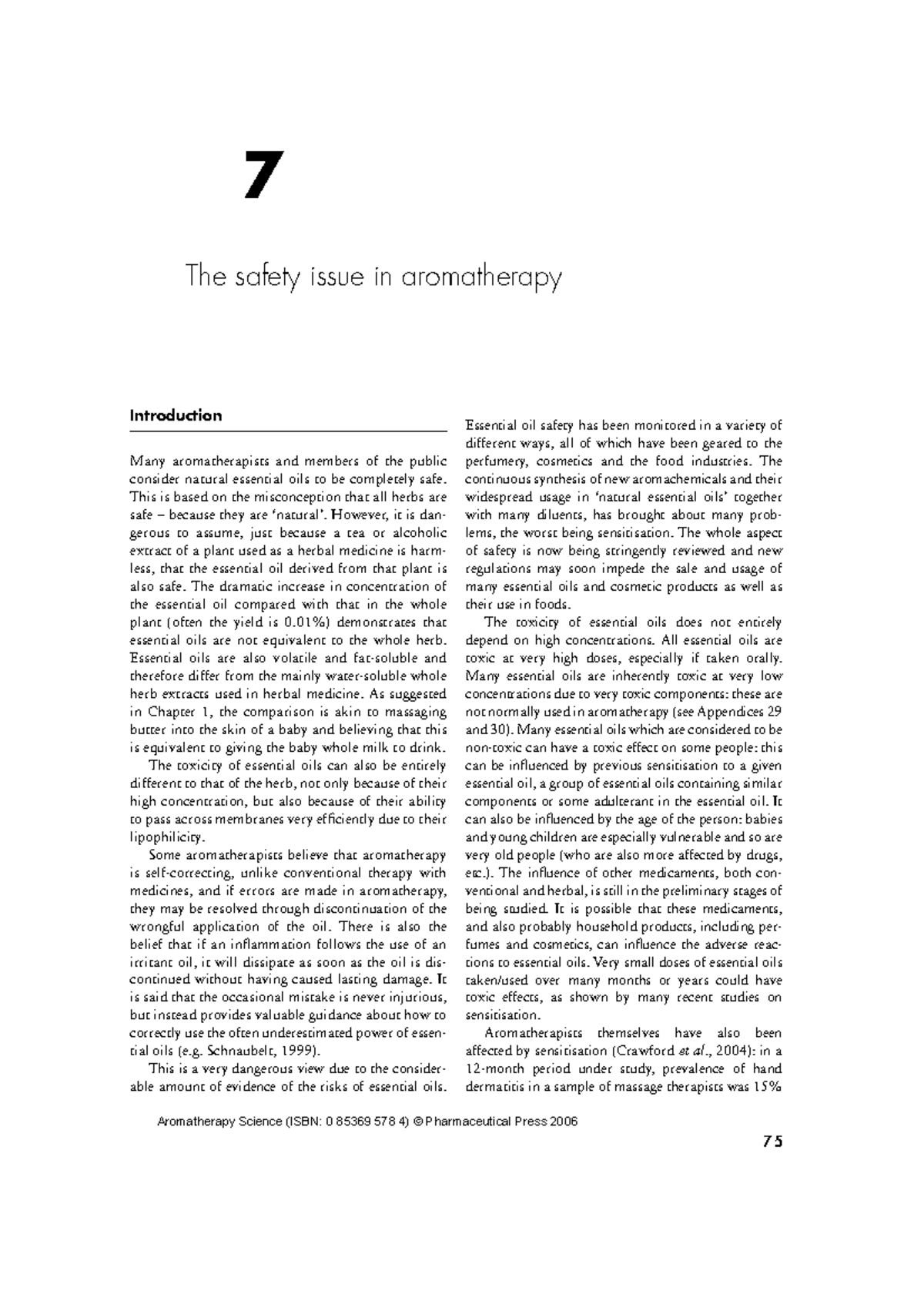 L8 3The safety issue in aromatherapy Introduction Many
