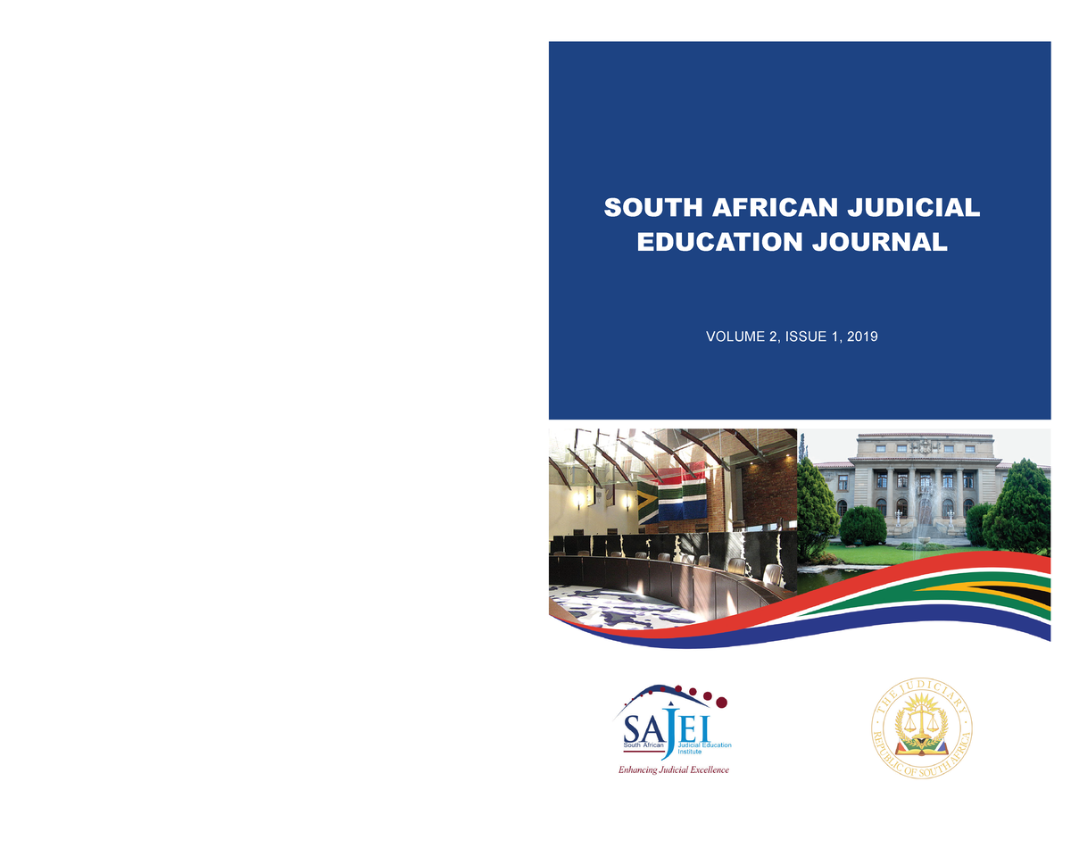 Sajej Vol 2 Issue 1 Book Complete Book - SOUTH AFRICAN JUDICIAL ...