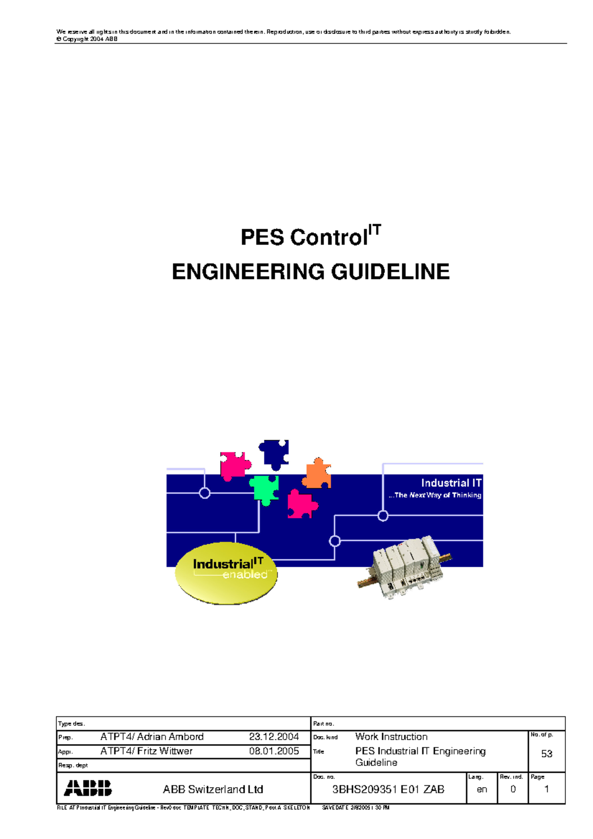 ATP Industrial IT Engineering Guideline - Rev0 - We reserve all rights ...