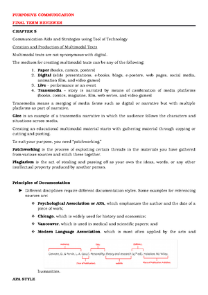 Untitled document Untitled document Purposive Communication GE6106 ...