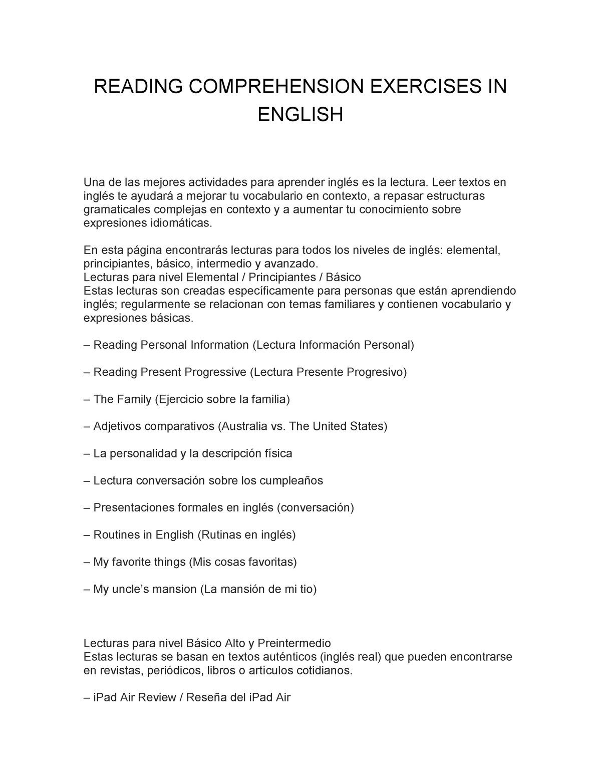 reading-comprehension-exercises-in-english-reading-comprehension