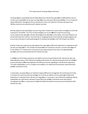 The Importance of Financial Statements in Accounting - "The Importance ...