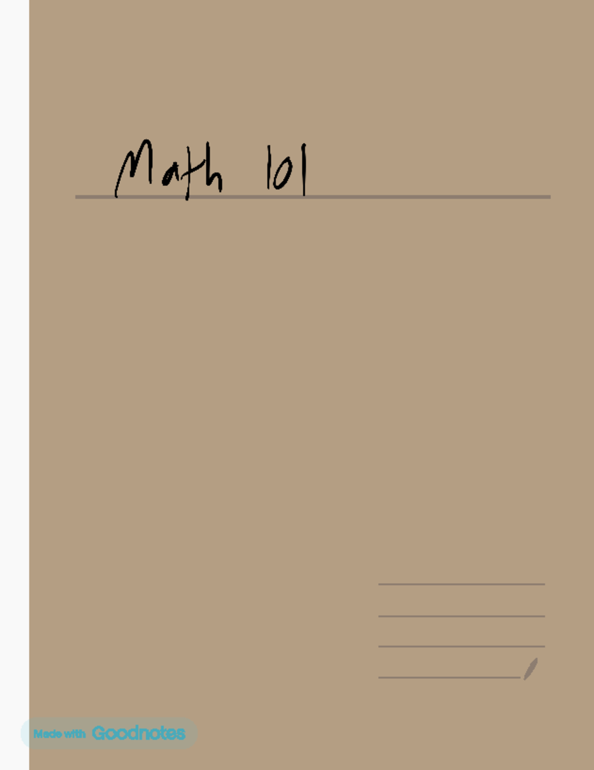 Math 101 Notes Up to lecture #3 - Math 10 with Goodnotes Math 10 with ...