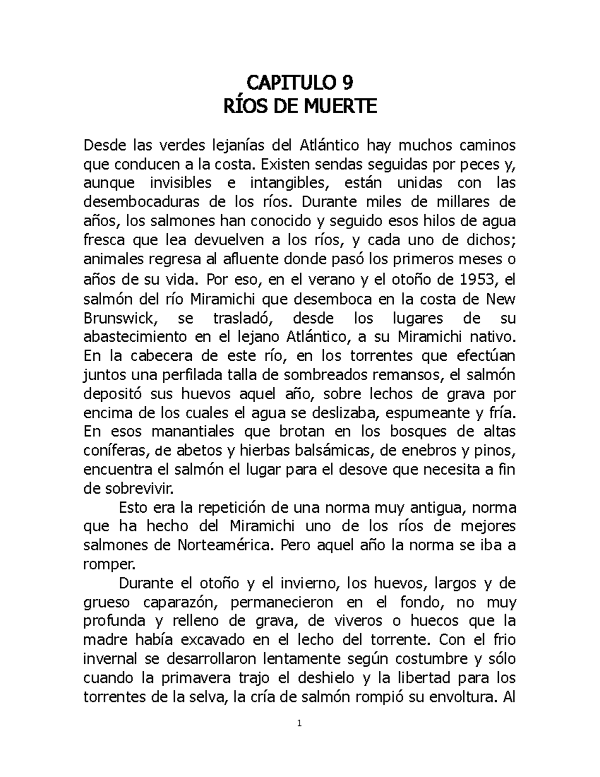 Capitulo 9 Rios De Muerte Primavera Silenciosa Libro De Rachel Carson Resumen Y Analisis Capitulo Studocu