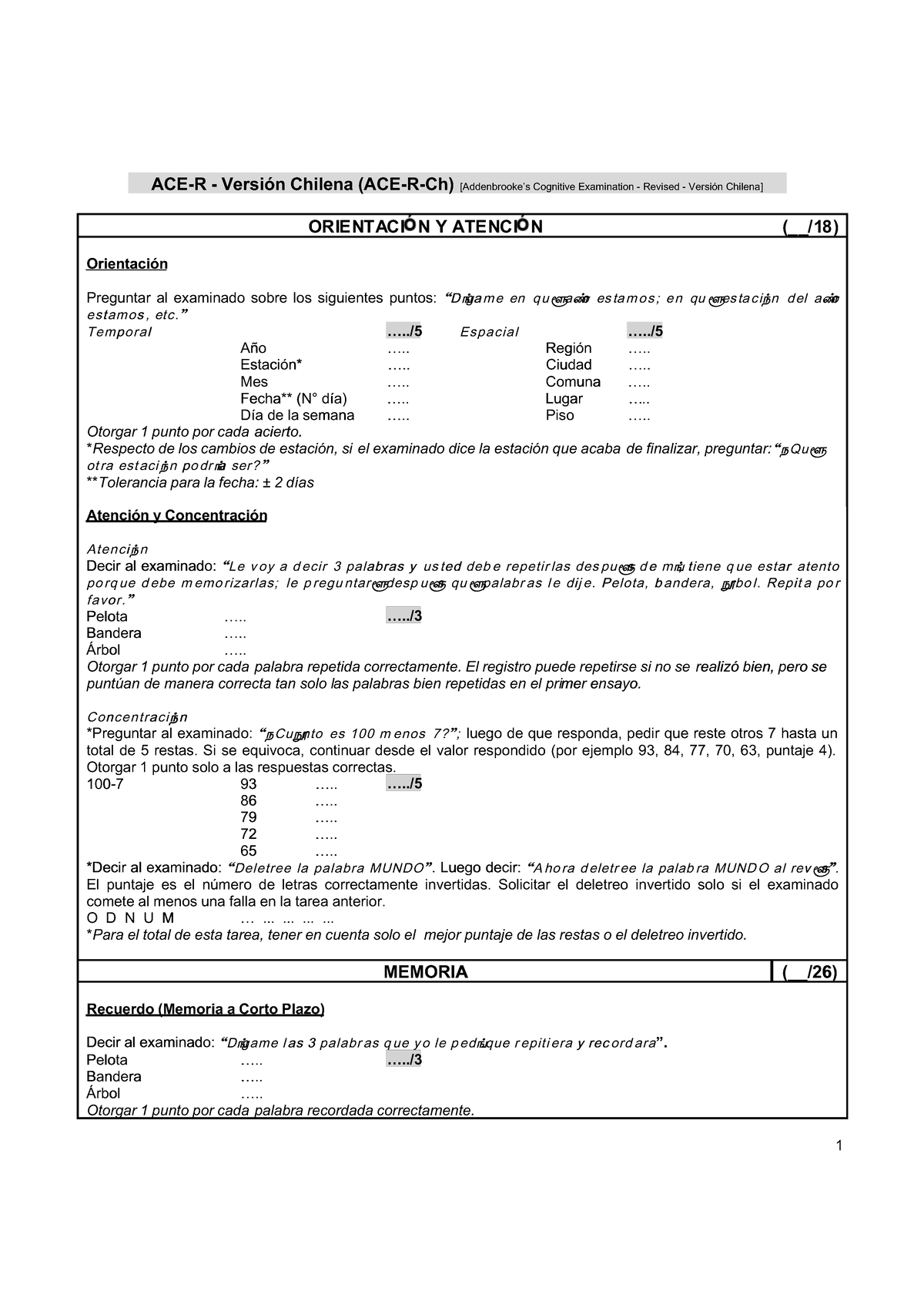 ACR - PAUTAS Y RESUMENES - ACE-R - Versión Chilena (ACE-R-Ch)ACE-R ...