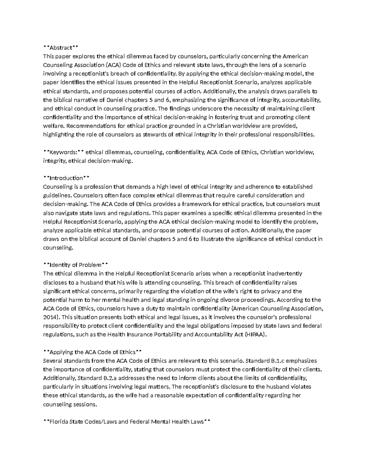 Ethics Week 4 Paper Draft 1 - Abstract This paper explores the ethical ...
