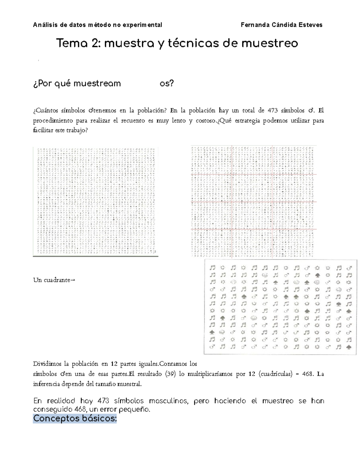 Tema 2 (análisis) Muestra Y Técnicas De Muestreo - Tema 2: Muestra Y ...