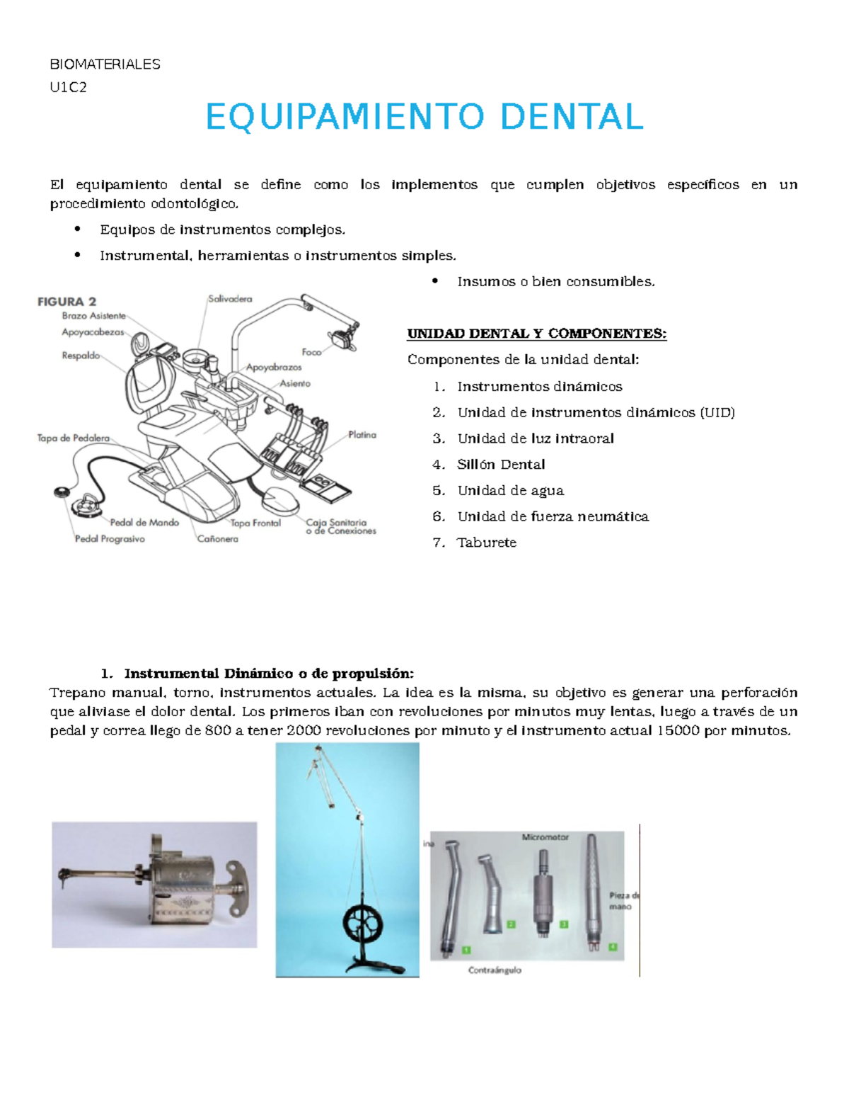 Equipamiento Dental Studocu