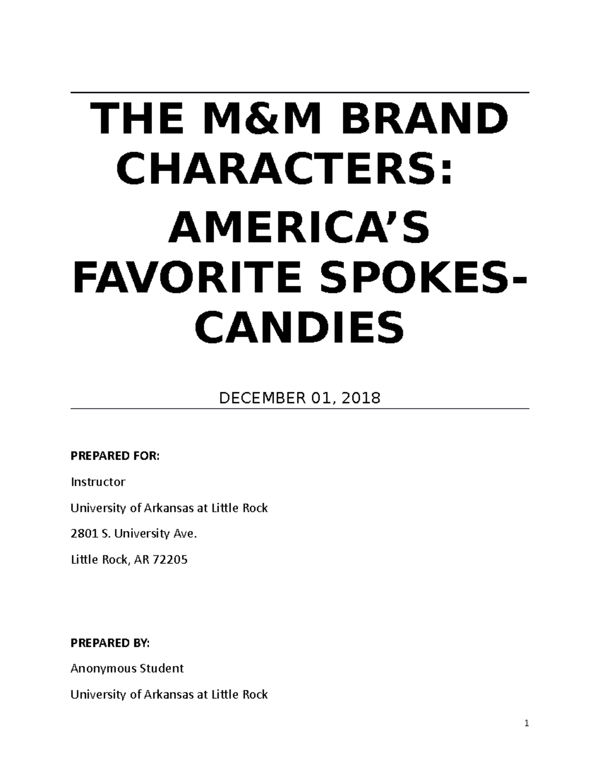 marketing-term-paper-the-m-m-brand-characters-america-s-favorite-spokes-candies-the-m-m