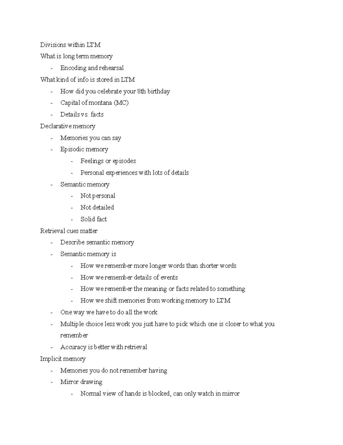 long-term-memory-2-professor-ploran-divisions-within-ltm-what-is