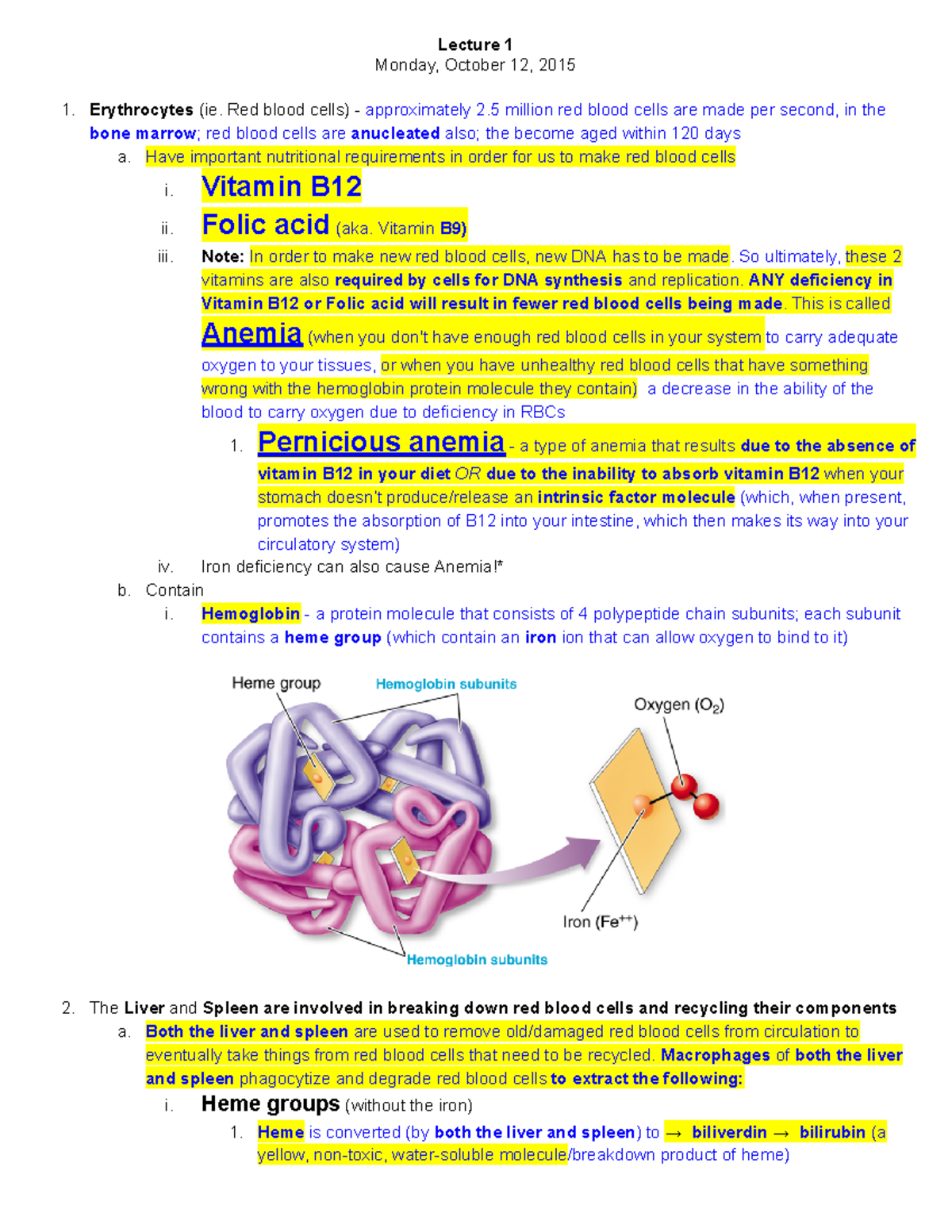 BIO 421 Exam 3 Lectures - Dr. Benoit Jacquet - Lecture 1 Monday ...
